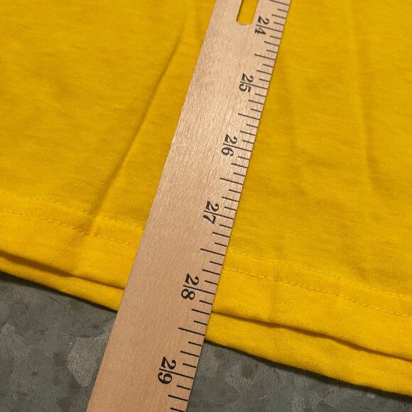 NWT NOS Vintage GOOFY Walt Disney Mickey Co Tee Shirt Mens XL Cotton Yellow 90s - Picture 12 of 13